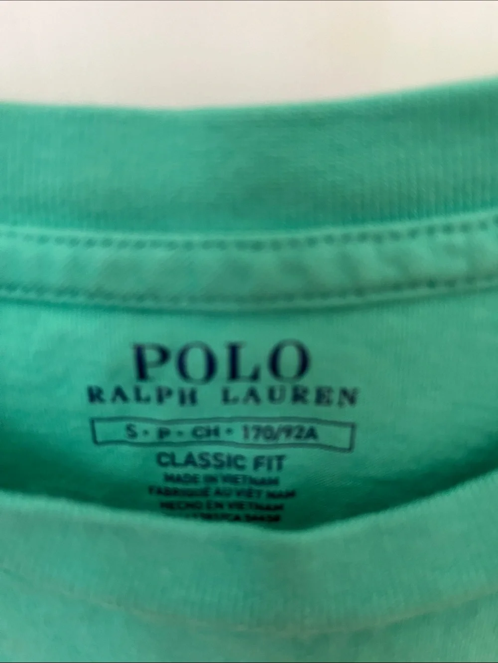 Polo by Ralph Lauren Green Crewneck Tee with Pocket
